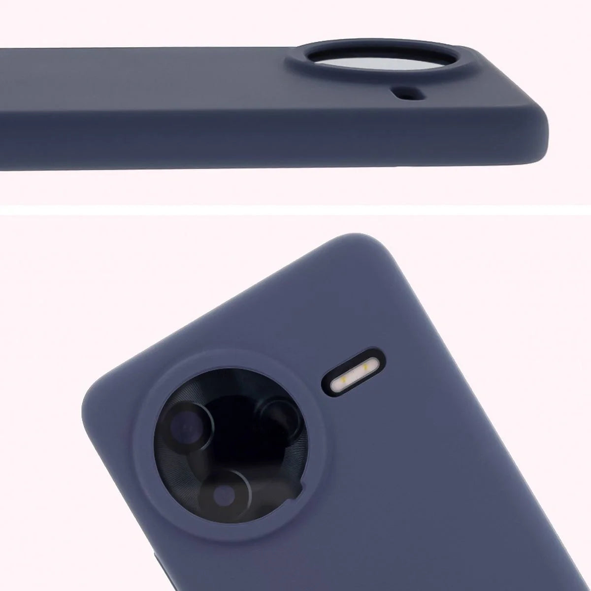 Silikon Handyhülle für Xiaomi POCO F7 Ultra, Bizon Soft Case, Dunkelblau