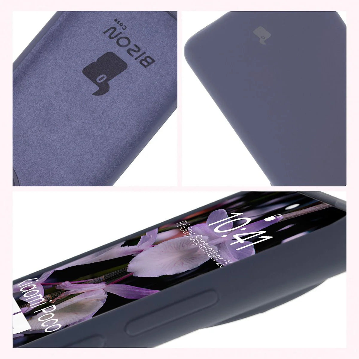 Silikon Handyhülle für Xiaomi POCO F7 Ultra, Bizon Soft Case, Dunkelblau