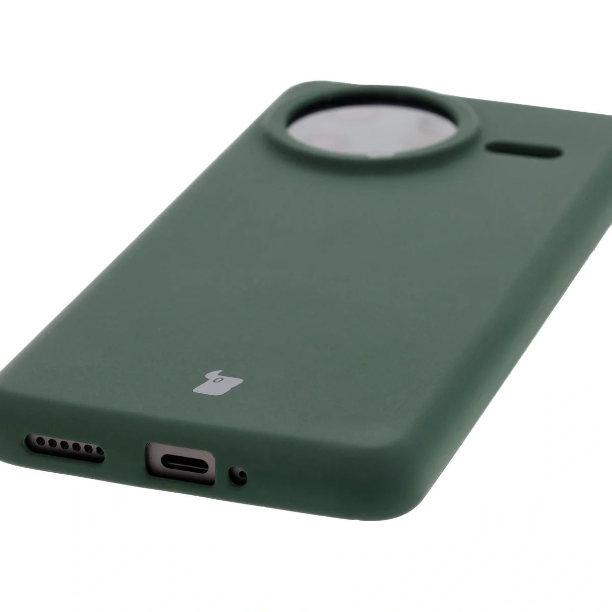 Silikon Handyhülle für Xiaomi POCO F7 Ultra, Bizon Soft Case, Dunkelgrün