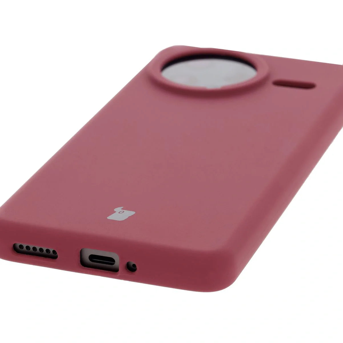 Silikon Handyhülle für Xiaomi POCO F7 Ultra, Bizon Soft Case, Pflaumenfarbe