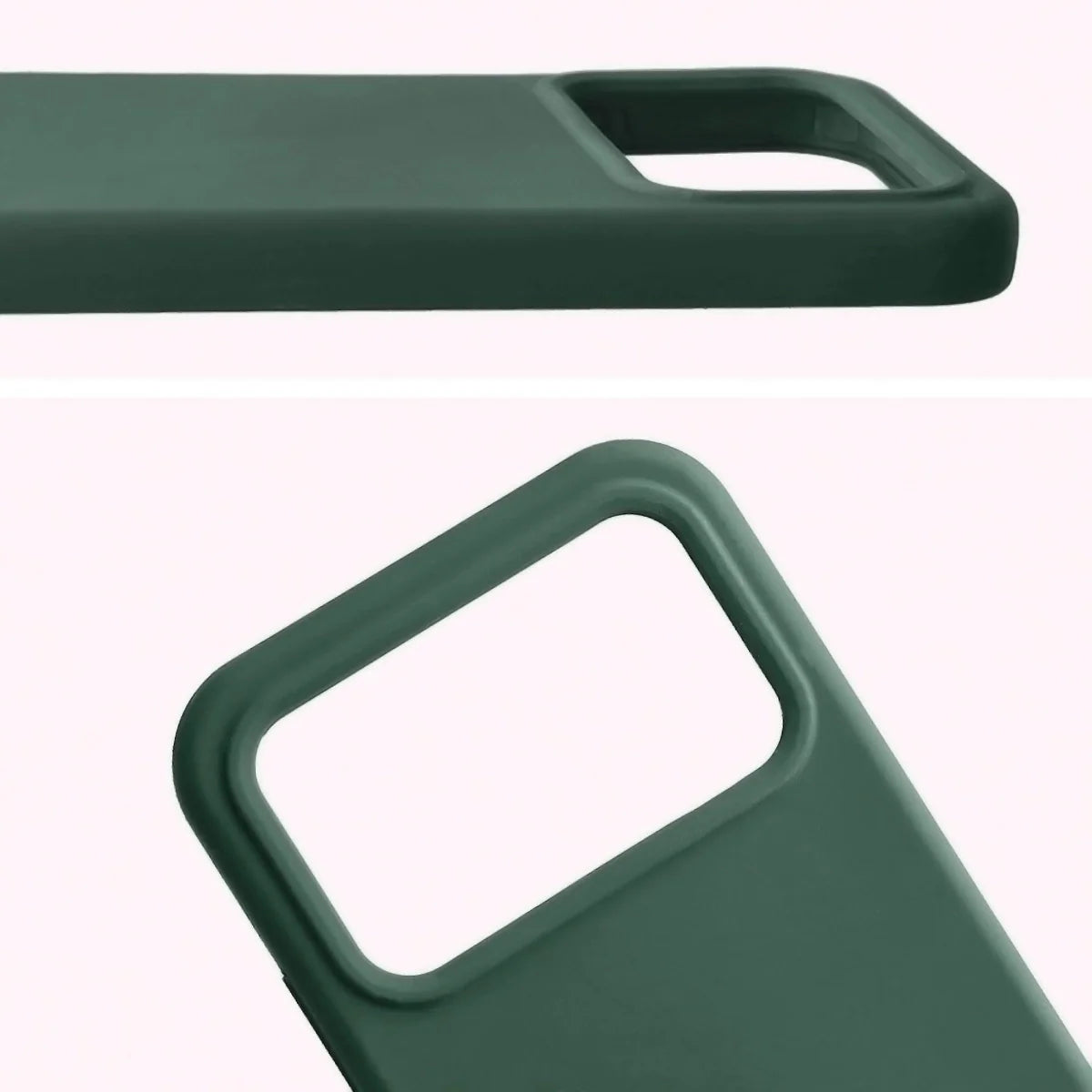 Silikon Handyhülle für Xiaomi POCO F8 Pro, Bizon Soft Case, Dunkelgrün