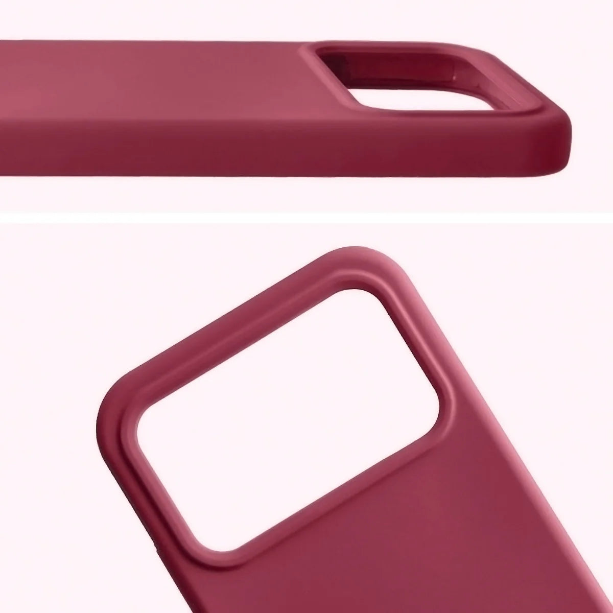 Silikon Handyhülle für Xiaomi POCO F8 Pro, Bizon Soft Case, Pflaumenfarbe