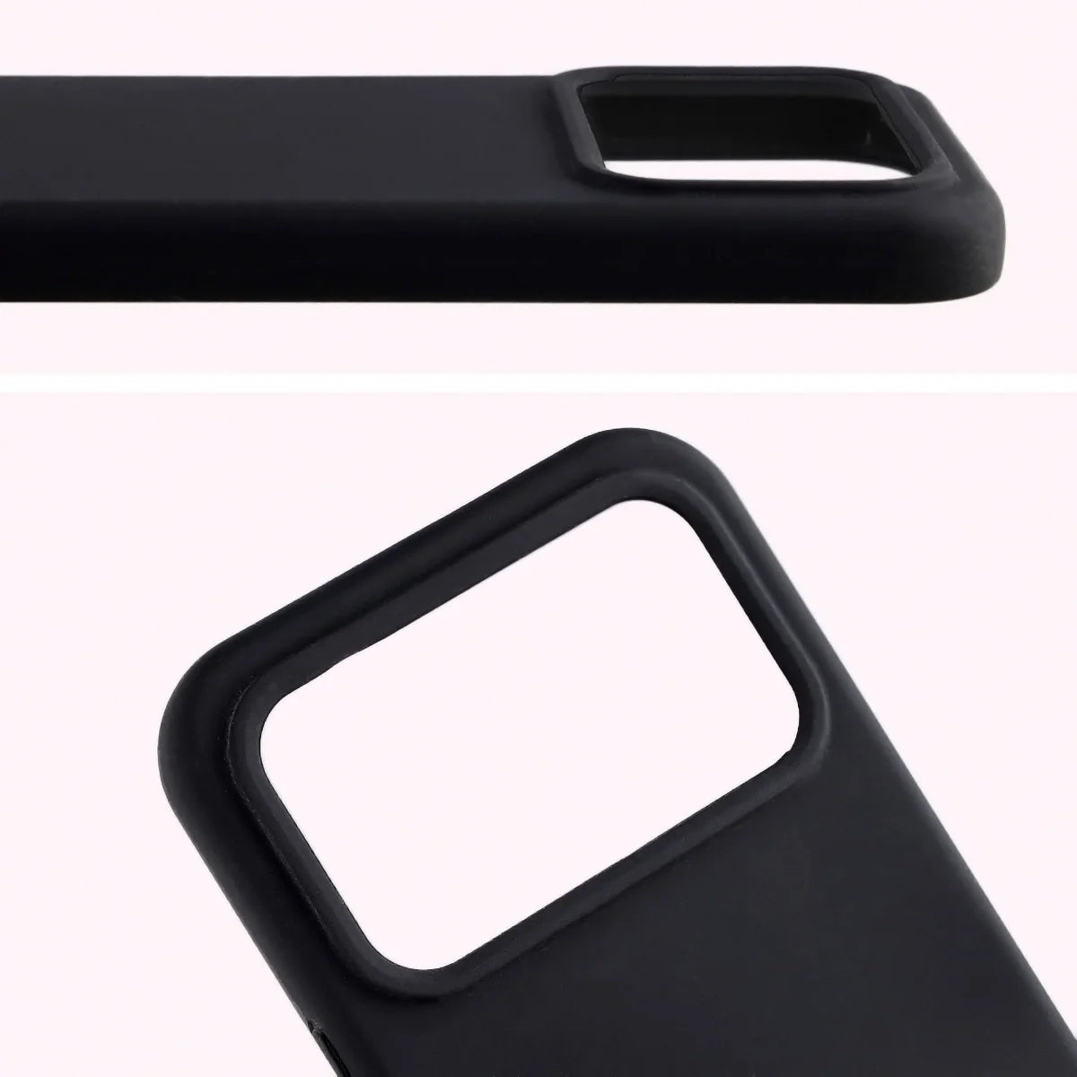 Silikon Handyhülle für Xiaomi POCO F8 Ultra, Bizon Soft Case, Schwarz
