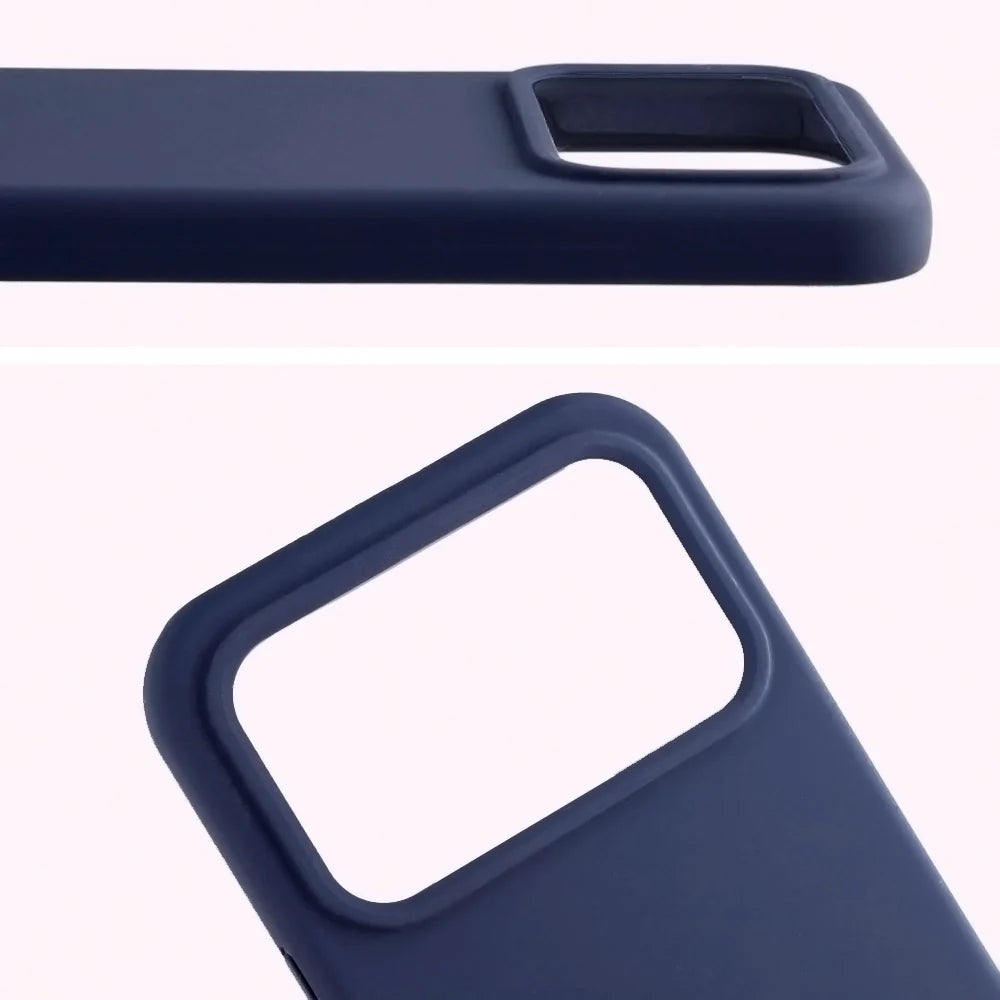Silikon Handyhülle für Xiaomi POCO F8 Ultra, Bizon Soft Case, Dunkelblau