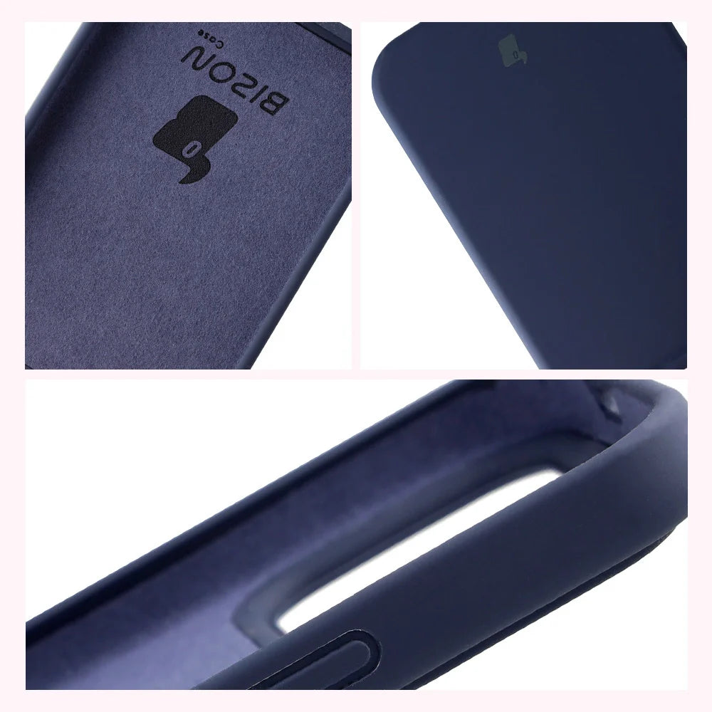 Silikon Handyhülle für Xiaomi POCO F8 Ultra, Bizon Soft Case, Dunkelblau