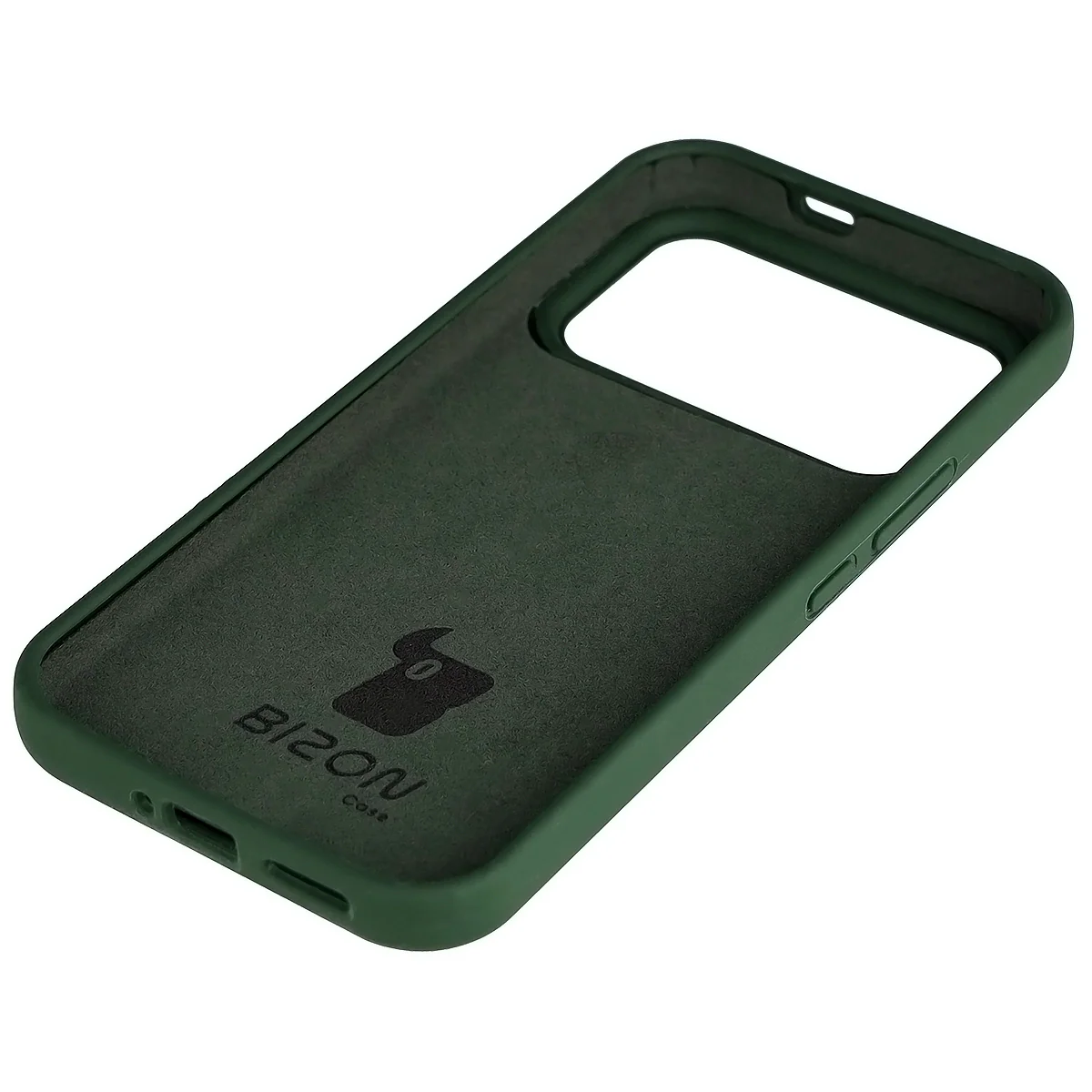 Silikon Handyhülle für Xiaomi POCO F8 Ultra, Bizon Soft Case, Dunkelgrün