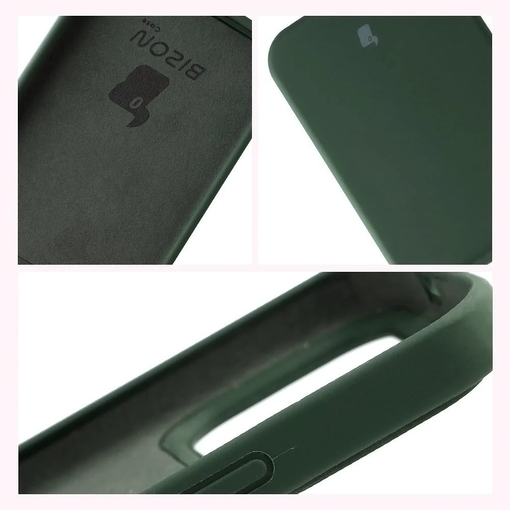 Silikon Handyhülle für Xiaomi POCO F8 Ultra, Bizon Soft Case, Dunkelgrün