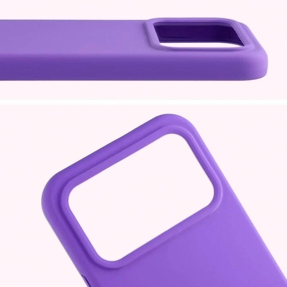 Silikon Handyhülle für Xiaomi POCO F8 Ultra, Bizon Soft Case, Violett