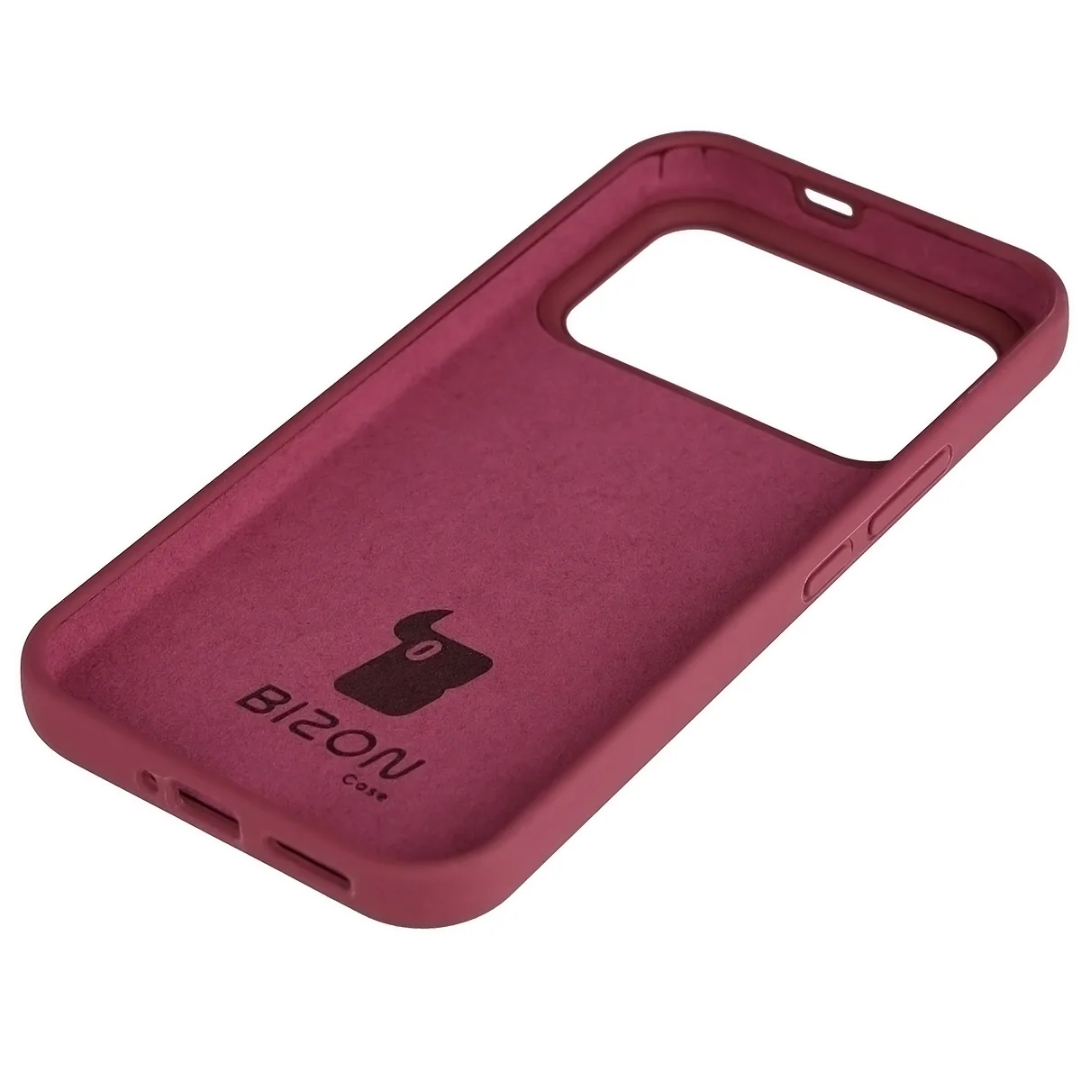 Silikon Handyhülle für Xiaomi POCO F8 Ultra, Bizon Soft Case, Pflaumenfarbe