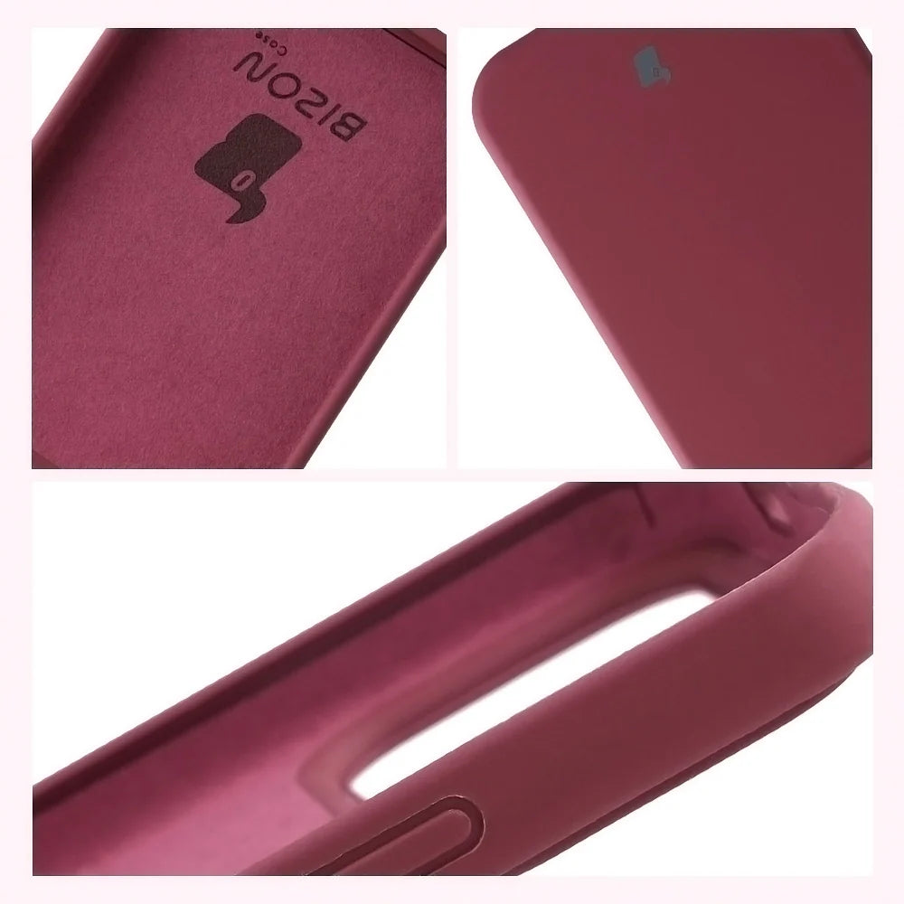 Silikon Handyhülle für Xiaomi POCO F8 Ultra, Bizon Soft Case, Pflaumenfarbe