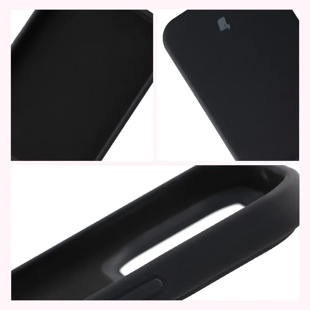 Silikon Handyhülle für Xiaomi POCO F9 Ultra, Bizon Soft Case, Schwarz (6/7)