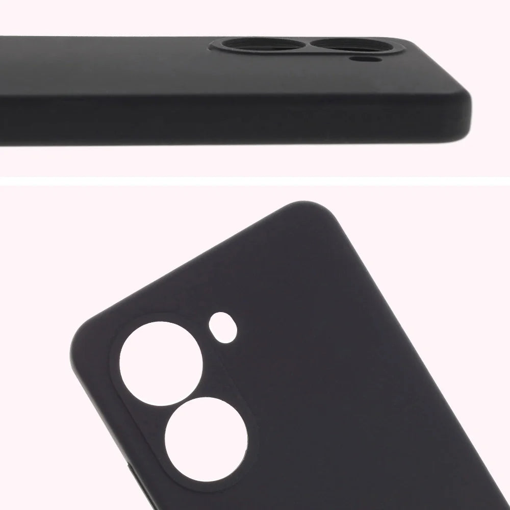 Silikon Handyhülle für Xiaomi POCO X7 Pro, Bizon Soft Case, Schwarz