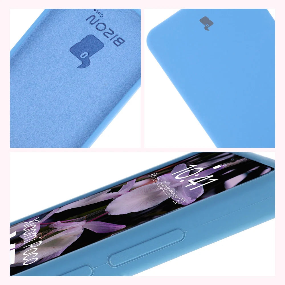 Silikon Handyhülle für Xiaomi POCO X7 Pro, Bizon Soft Case, Blau