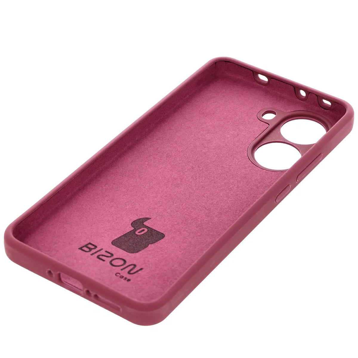 Silikon Handyhülle für Xiaomi POCO X7 Pro, Bizon Soft Case, Pflaumenfarbe