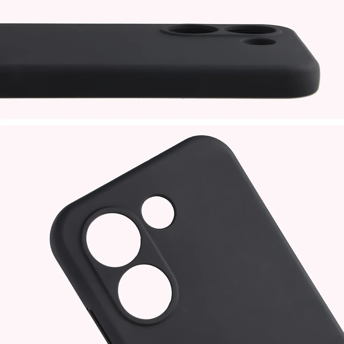 Silikon Handyhülle für Xiaomi POCO X8 Pro, Bizon Soft Case, Schwarz