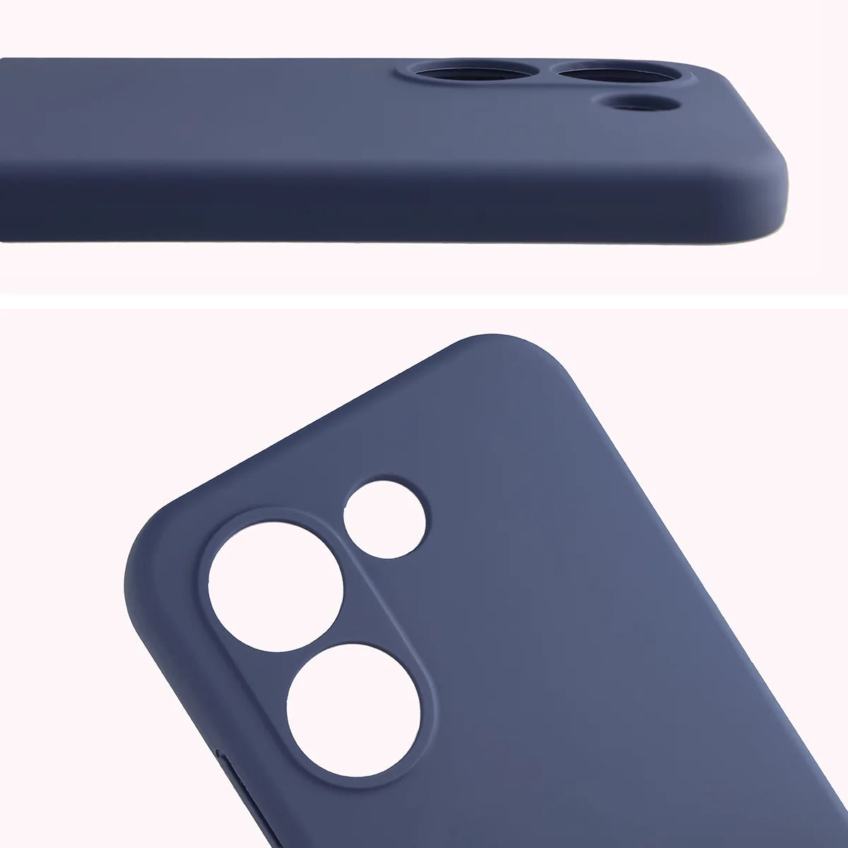 Silikon Handyhülle für Xiaomi POCO X8 Pro, Bizon Soft Case, Dunkelblau