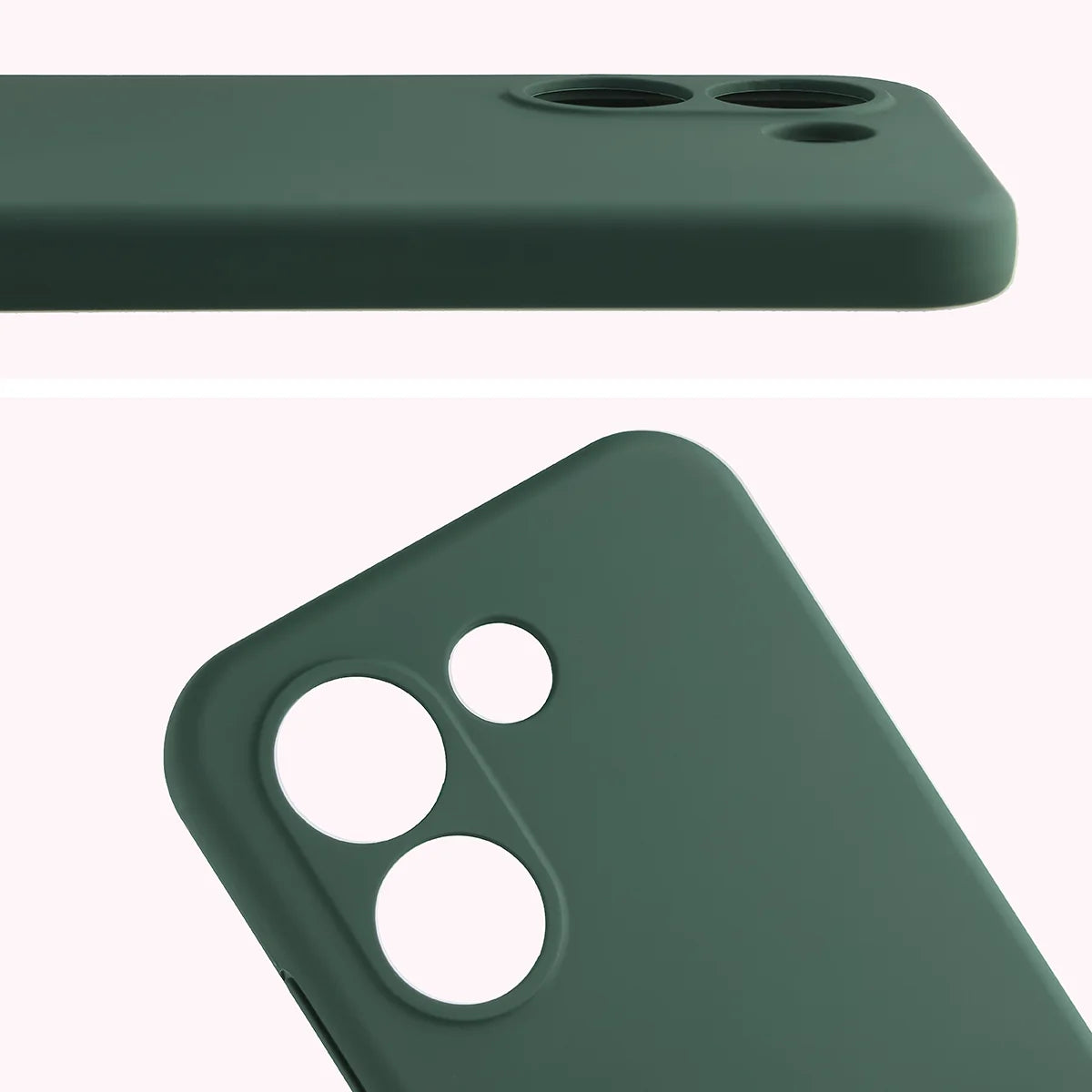 Silikon Handyhülle für Xiaomi POCO X8 Pro, Bizon Soft Case, Dunkelgrün
