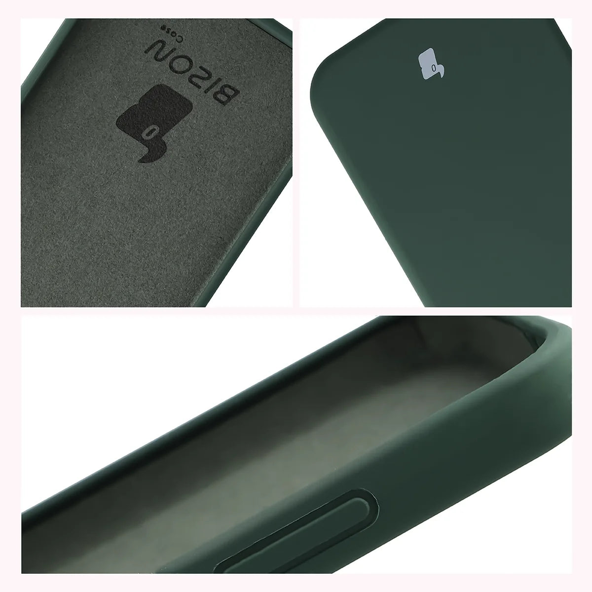 Silikon Handyhülle für Xiaomi POCO X8 Pro, Bizon Soft Case, Dunkelgrün