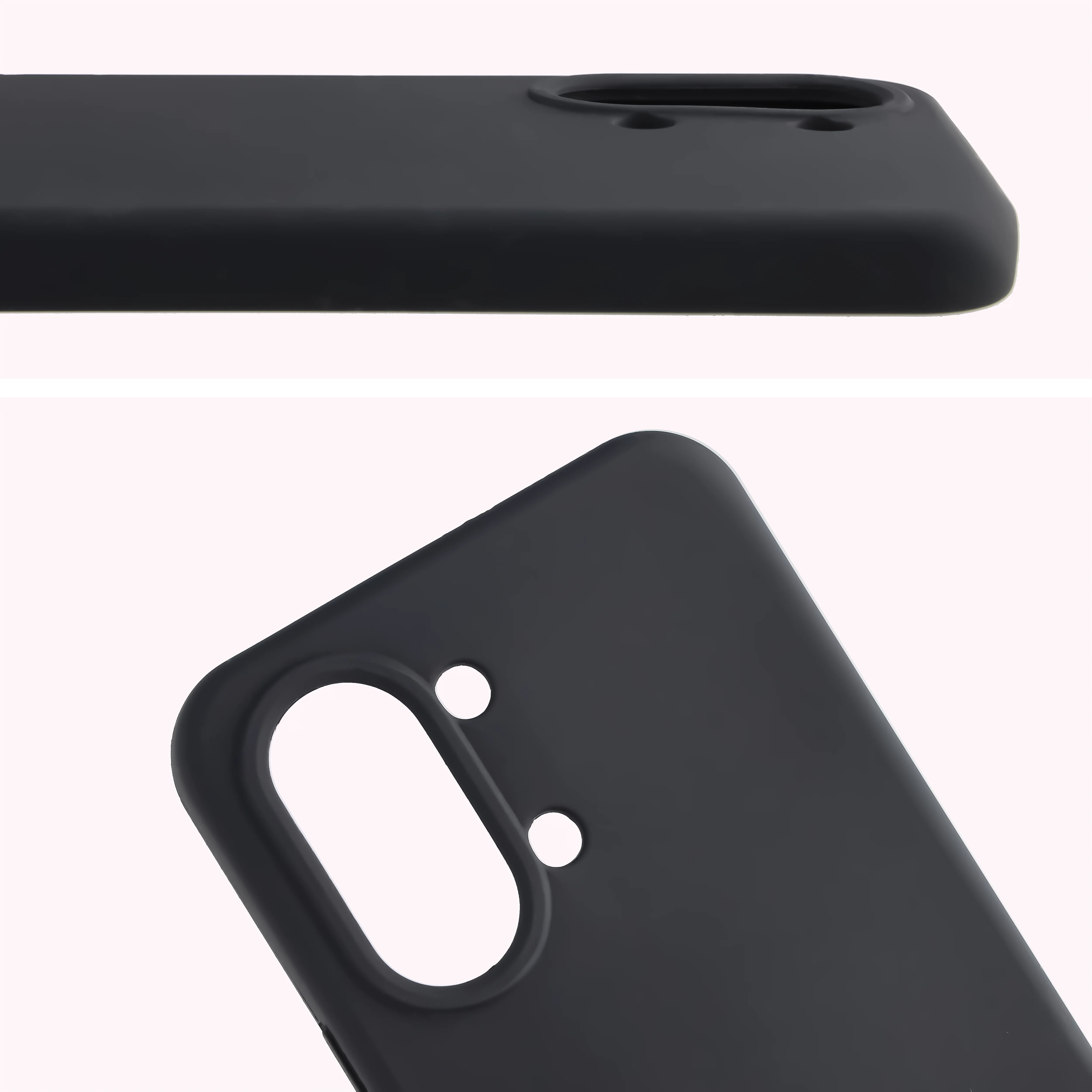 Silikon Handyhülle für Xiaomi POCO X8 Pro Max, Bizon Soft Case, Schwarz