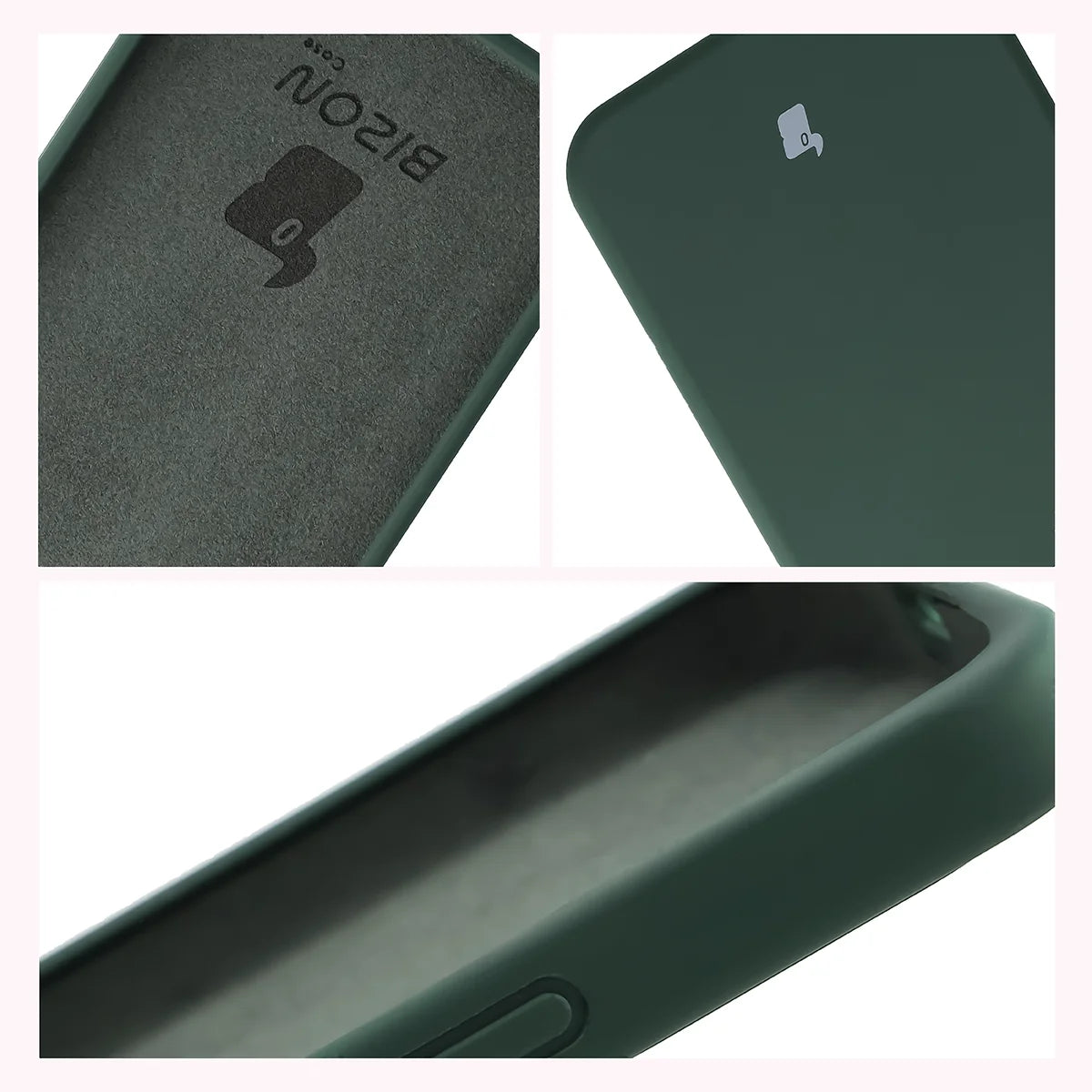 Silikon Handyhülle für Xiaomi POCO X8 Pro Max, Bizon Soft Case, Dunkelgrün