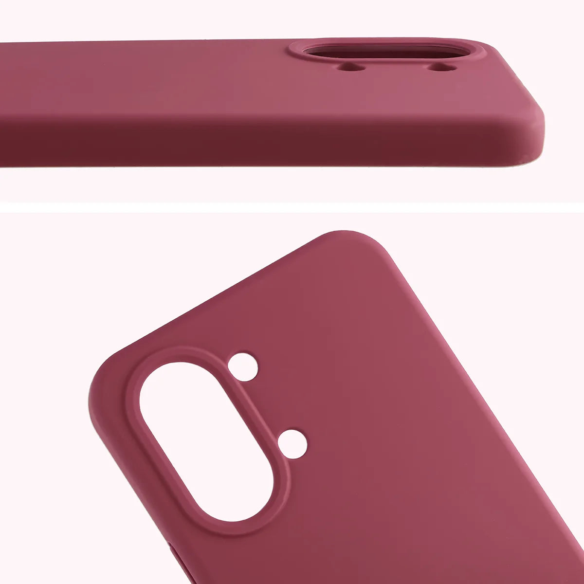 Silikon Handyhülle für Xiaomi POCO X8 Pro Max, Bizon Soft Case, Pflaumenfarbe