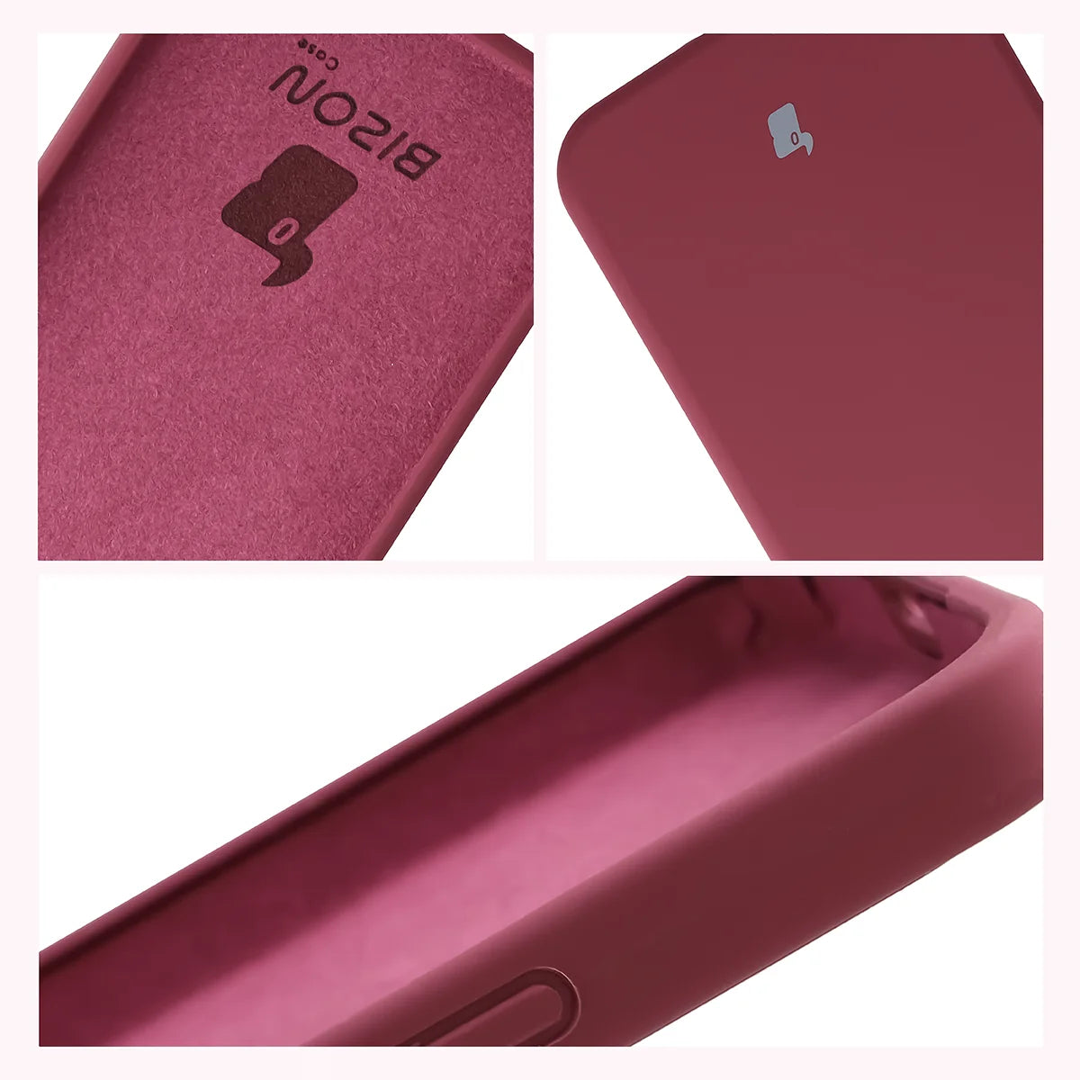 Silikon Handyhülle für Xiaomi POCO X8 Pro Max, Bizon Soft Case, Pflaumenfarbe