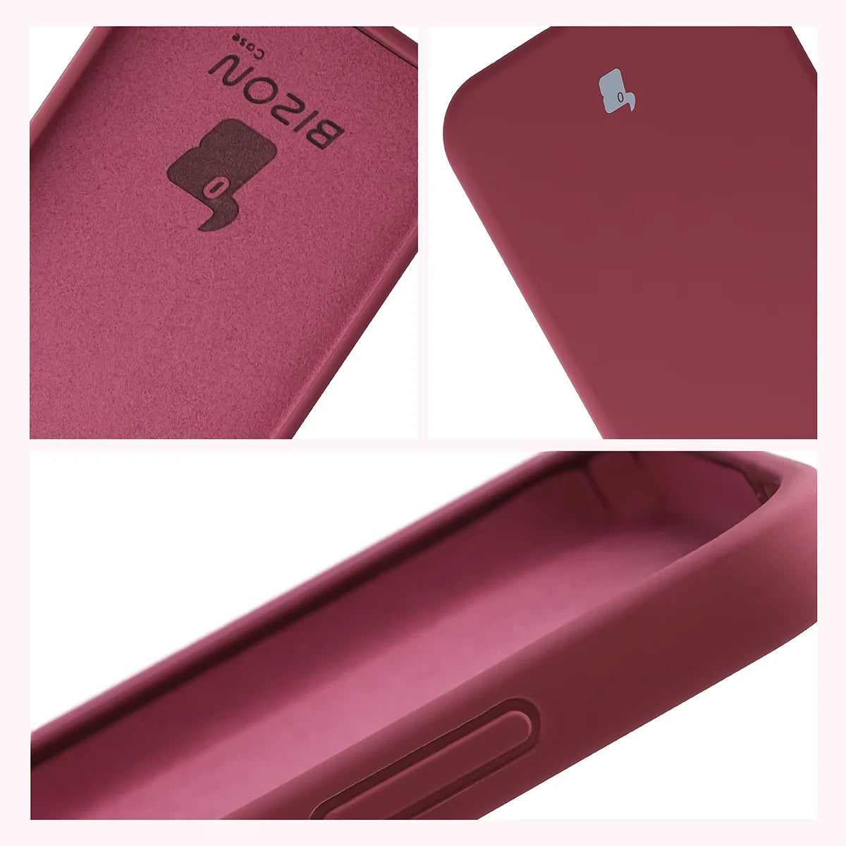 Silikon Handyhülle für Xiaomi POCO X8 Pro, Bizon Soft Case, Pflaumenfarbe