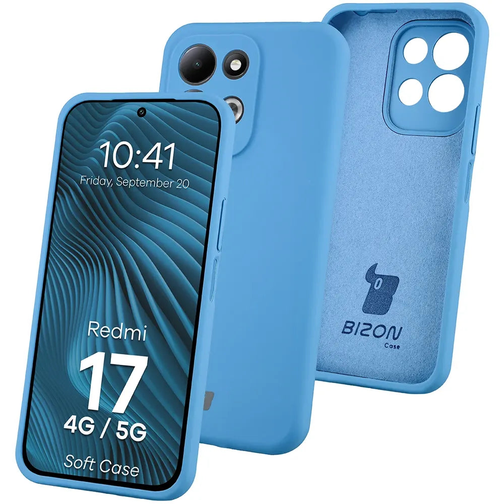 Silikon Handyhülle für Xiaomi Redmi 17 4G/5G, Bizon Soft Case, Blau (1/7)