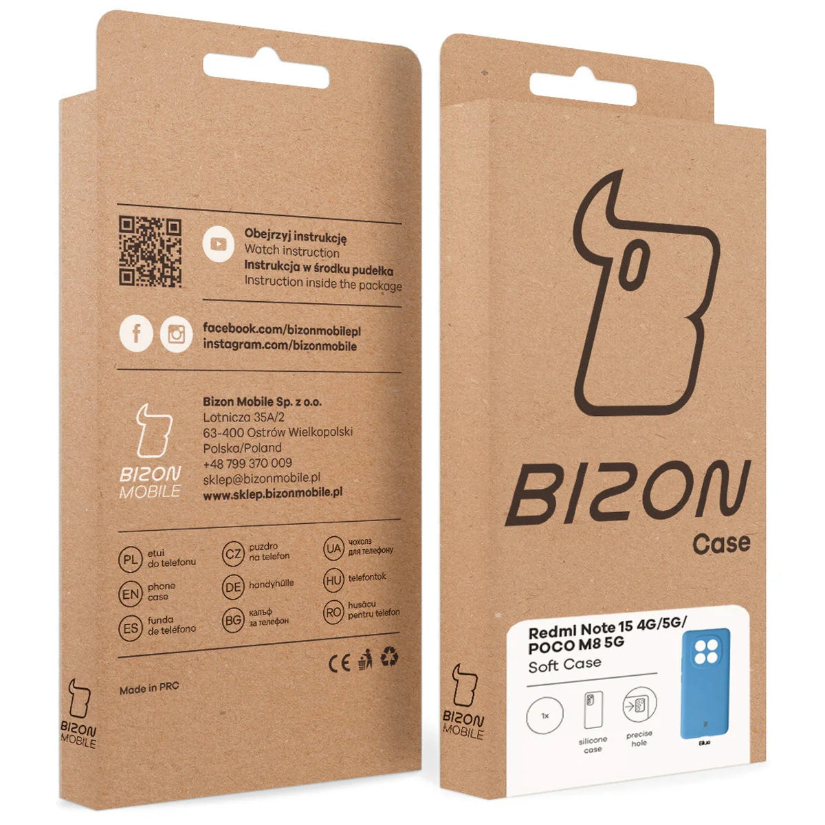 Silikon Handyhülle für Xiaomi Redmi Note 15 / POCO M8 5G, Bizon Soft Case, Blau