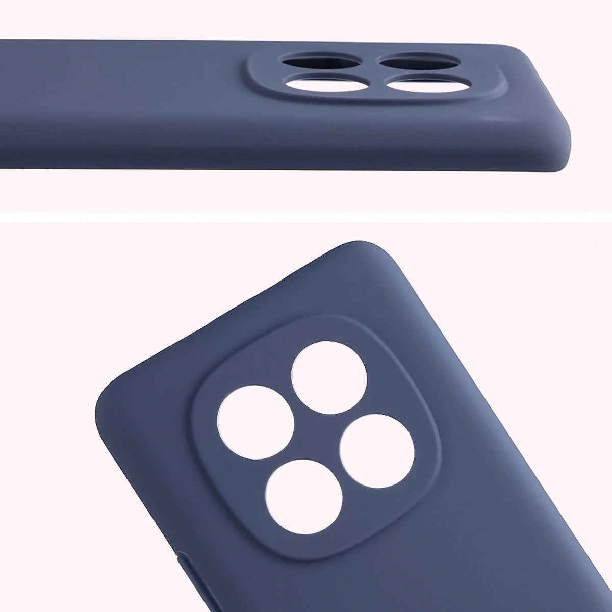 Silikon Handyhülle für Xiaomi Redmi Note 15 / POCO M8 5G, Bizon Soft Case, Dunkelblau