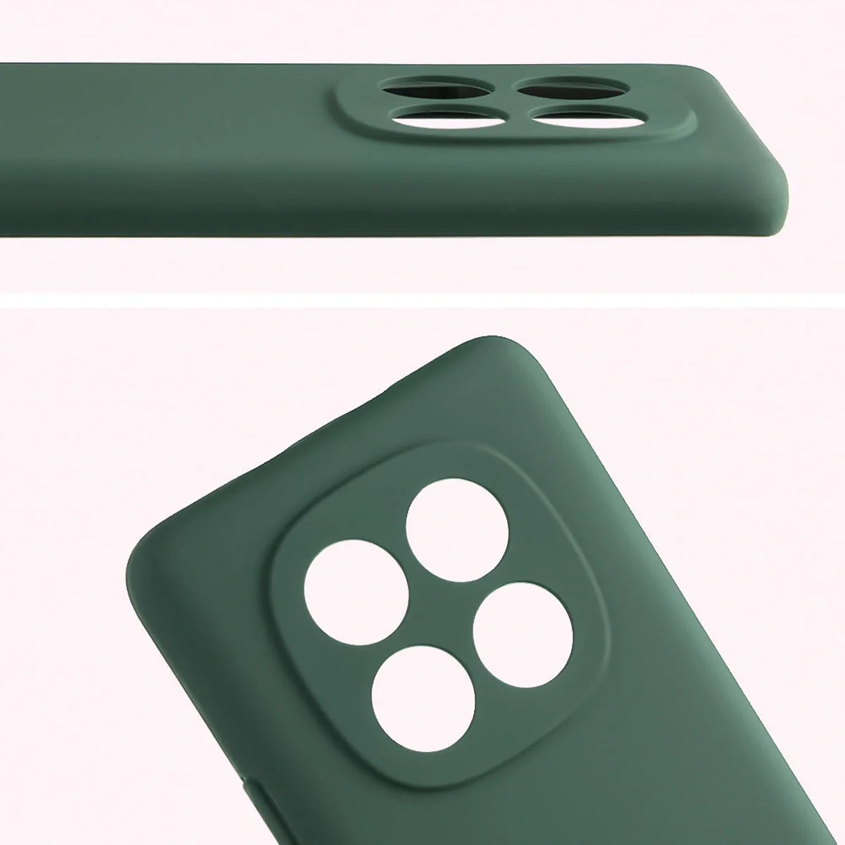 Silikon Handyhülle für Xiaomi Redmi Note 15 / POCO M8 5G, Bizon Soft Case, Dunkelgrün