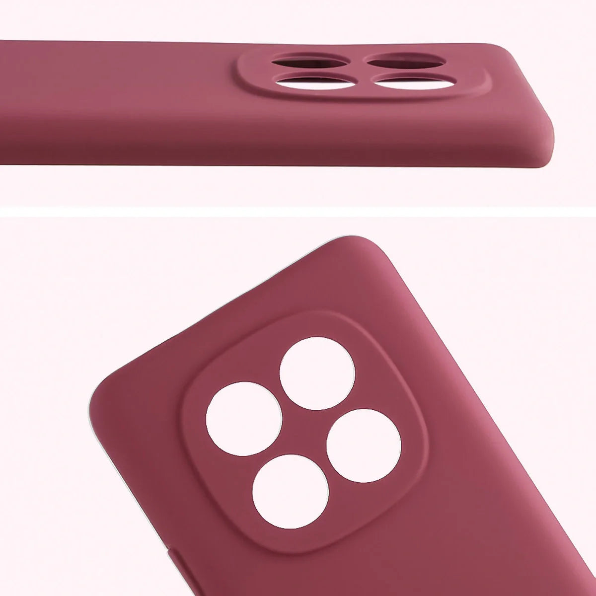 Silikon Handyhülle für Xiaomi Redmi Note 15 / POCO M8 5G, Bizon Soft Case, Pflaumenfarbe