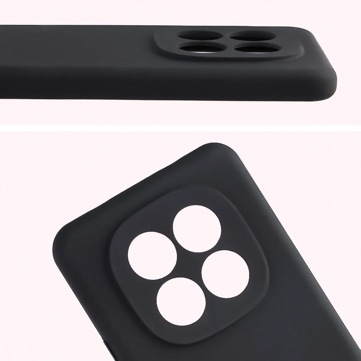 Silikon Handyhülle für Xiaomi Redmi Note 15 Pro 4G, Bizon Soft Case, Schwarz