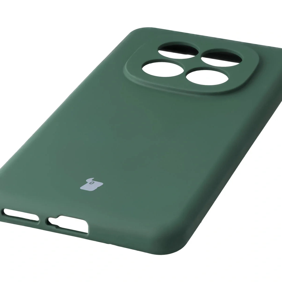 Silikon Handyhülle für Xiaomi Redmi Note 15 Pro 4G, Bizon Soft Case, Dunkelgrün