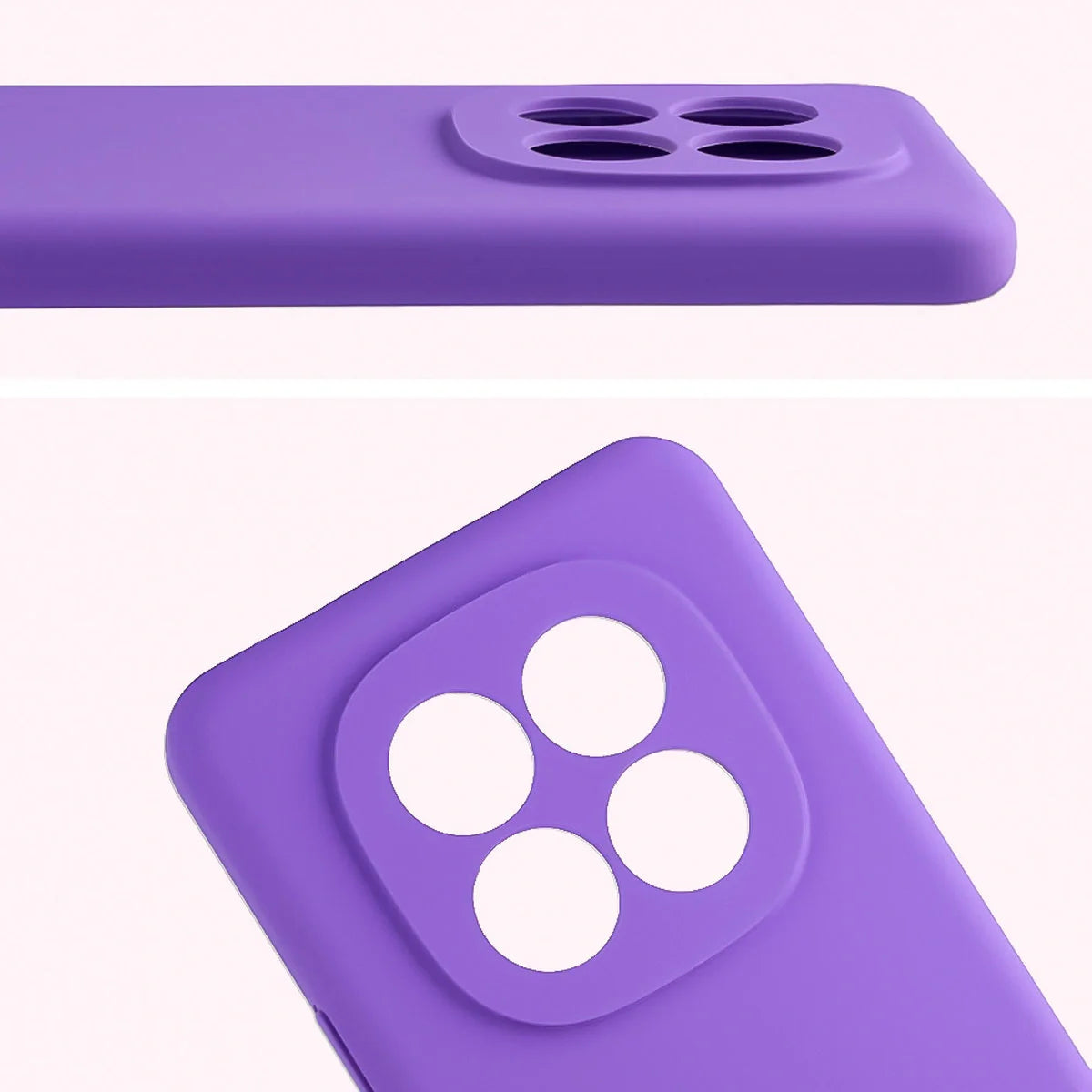 Silikon Handyhülle für Xiaomi Redmi Note 15 Pro 4G, Bizon Soft Case, Violett