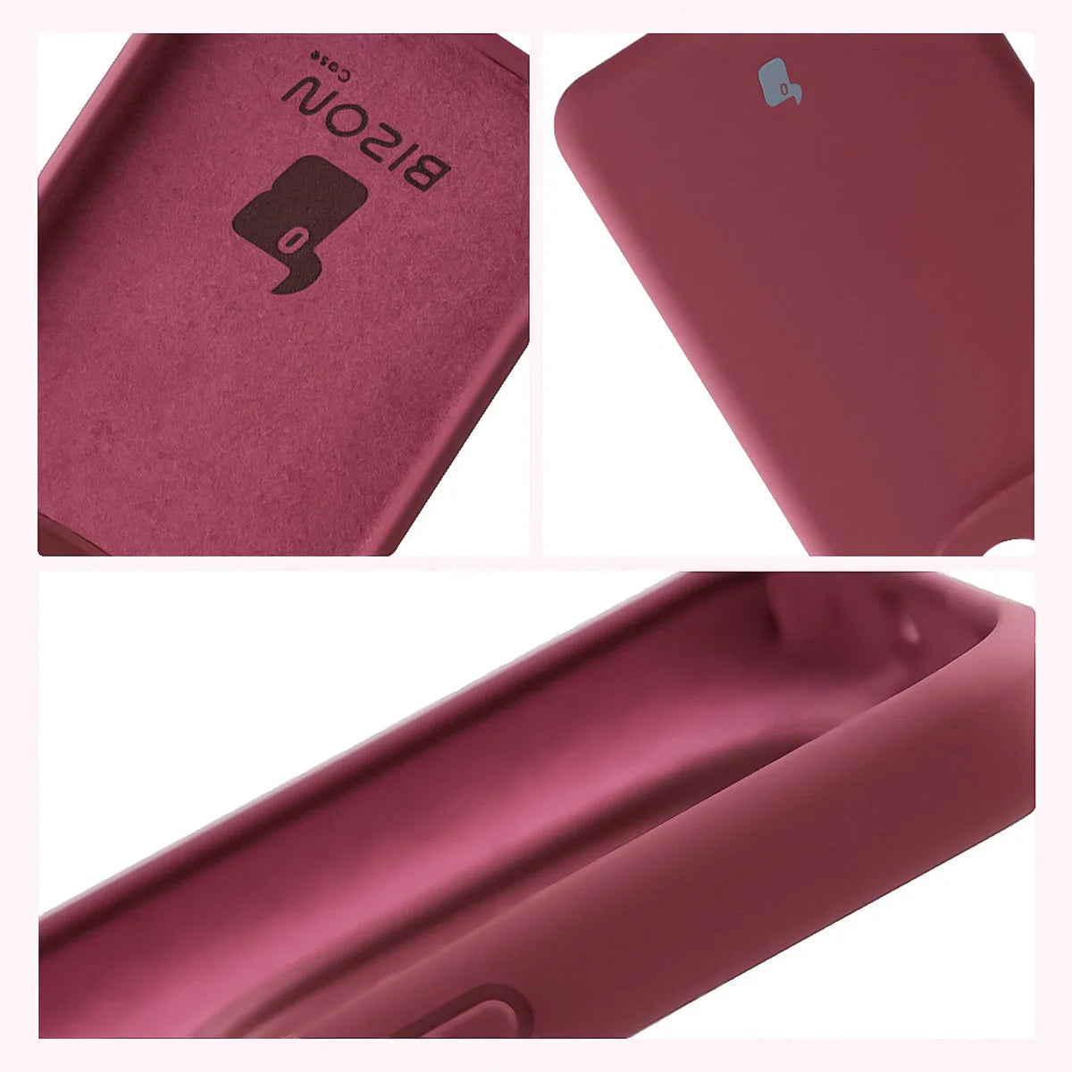 Silikon Handyhülle für Xiaomi Redmi Note 15 Pro 4G, Bizon Soft Case, Pflaumenfarbe