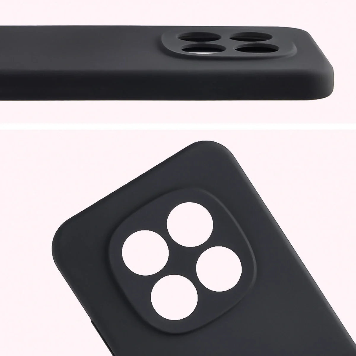 Silikon Handyhülle für Xiaomi Redmi Note 15 Pro 5G, Bizon Soft Case, Schwarz