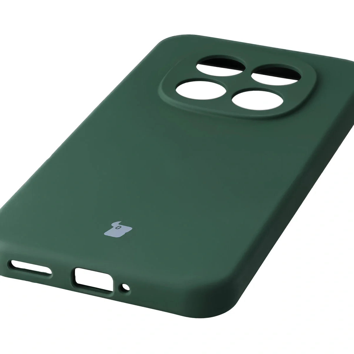 Silikon Handyhülle für Xiaomi Redmi Note 15 Pro 5G, Bizon Soft Case, Dunkelgrün