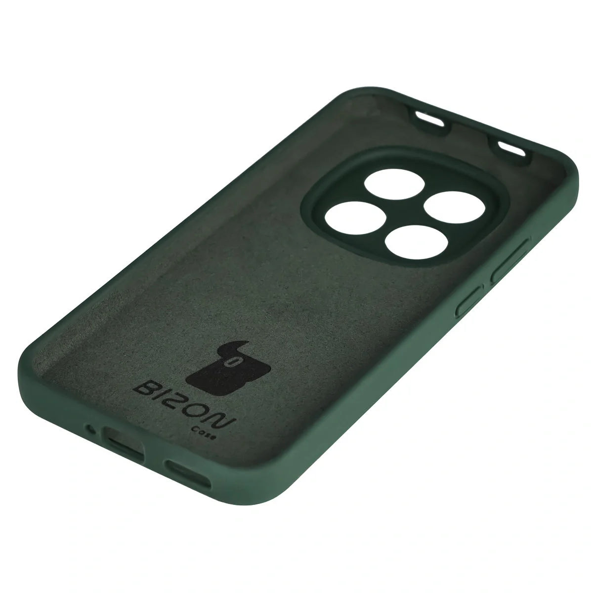 Silikon Handyhülle für Xiaomi Redmi Note 15 Pro 5G, Bizon Soft Case, Dunkelgrün