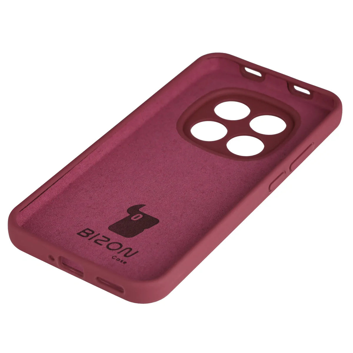 Silikon Handyhülle für Xiaomi Redmi Note 15 Pro 5G, Bizon Soft Case, Pflaumenfarbe