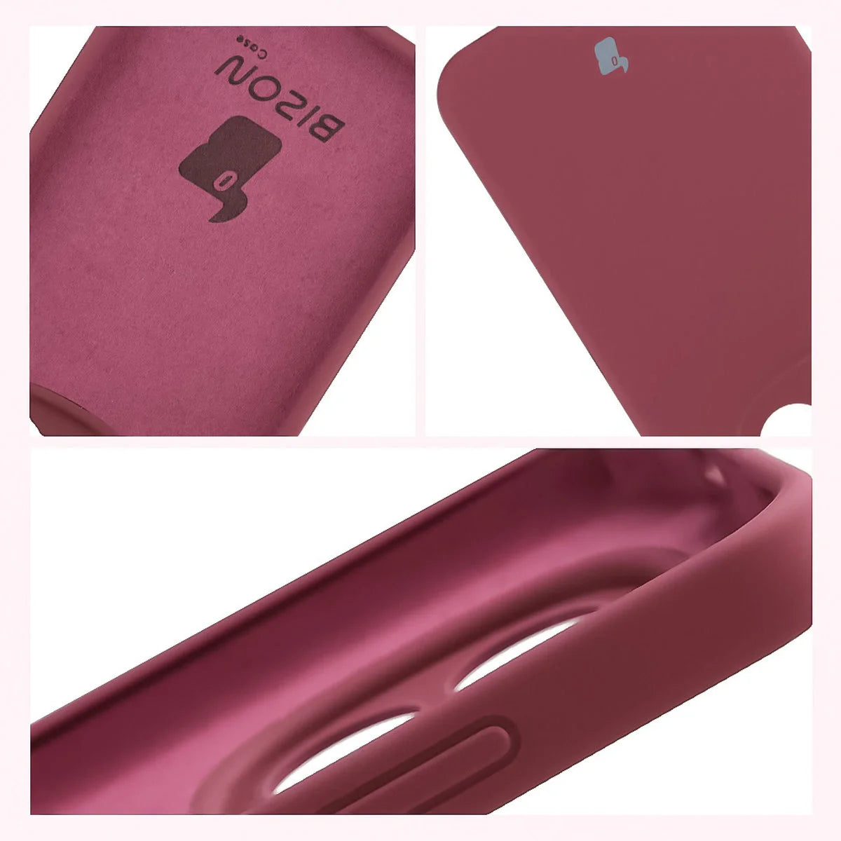 Silikon Handyhülle für Xiaomi Redmi Note 15 Pro 5G, Bizon Soft Case, Pflaumenfarbe