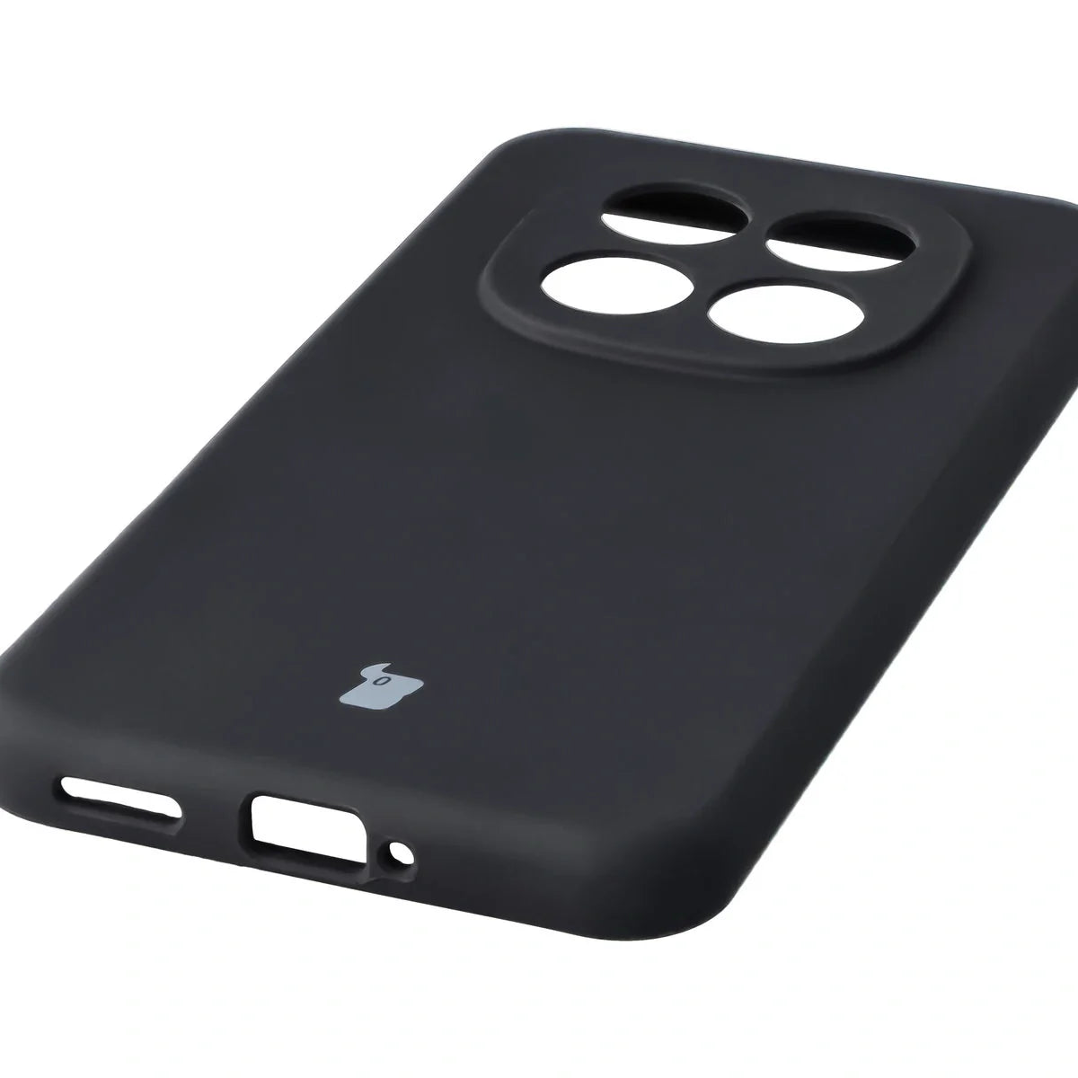 Silikon Handyhülle für Xiaomi Redmi Note 15 Pro Plus 5G / POCO M8 Pro 5G, Bizon Soft Case, Schwarz