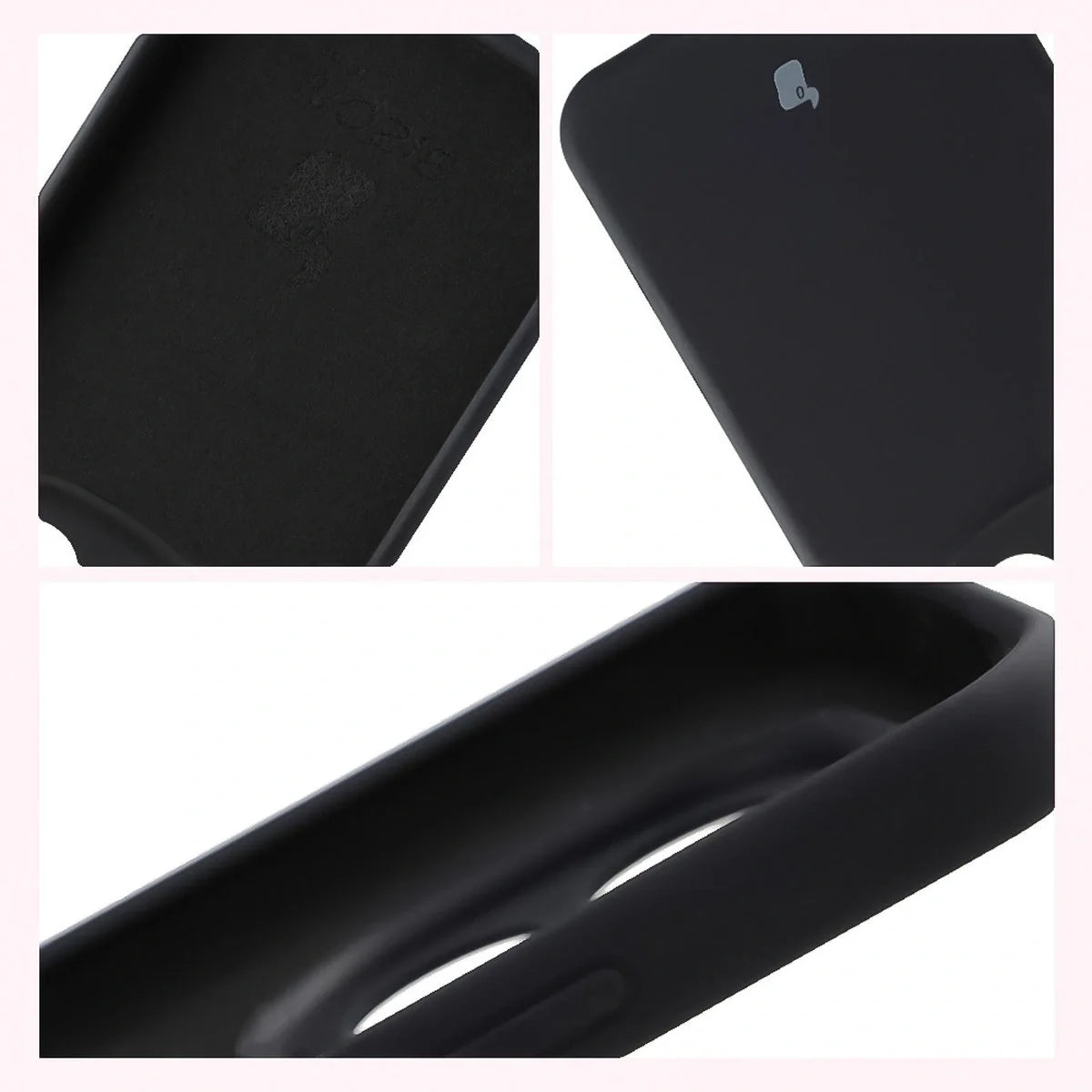 Silikon Handyhülle für Xiaomi Redmi Note 15 Pro Plus 5G / POCO M8 Pro 5G, Bizon Soft Case, Schwarz