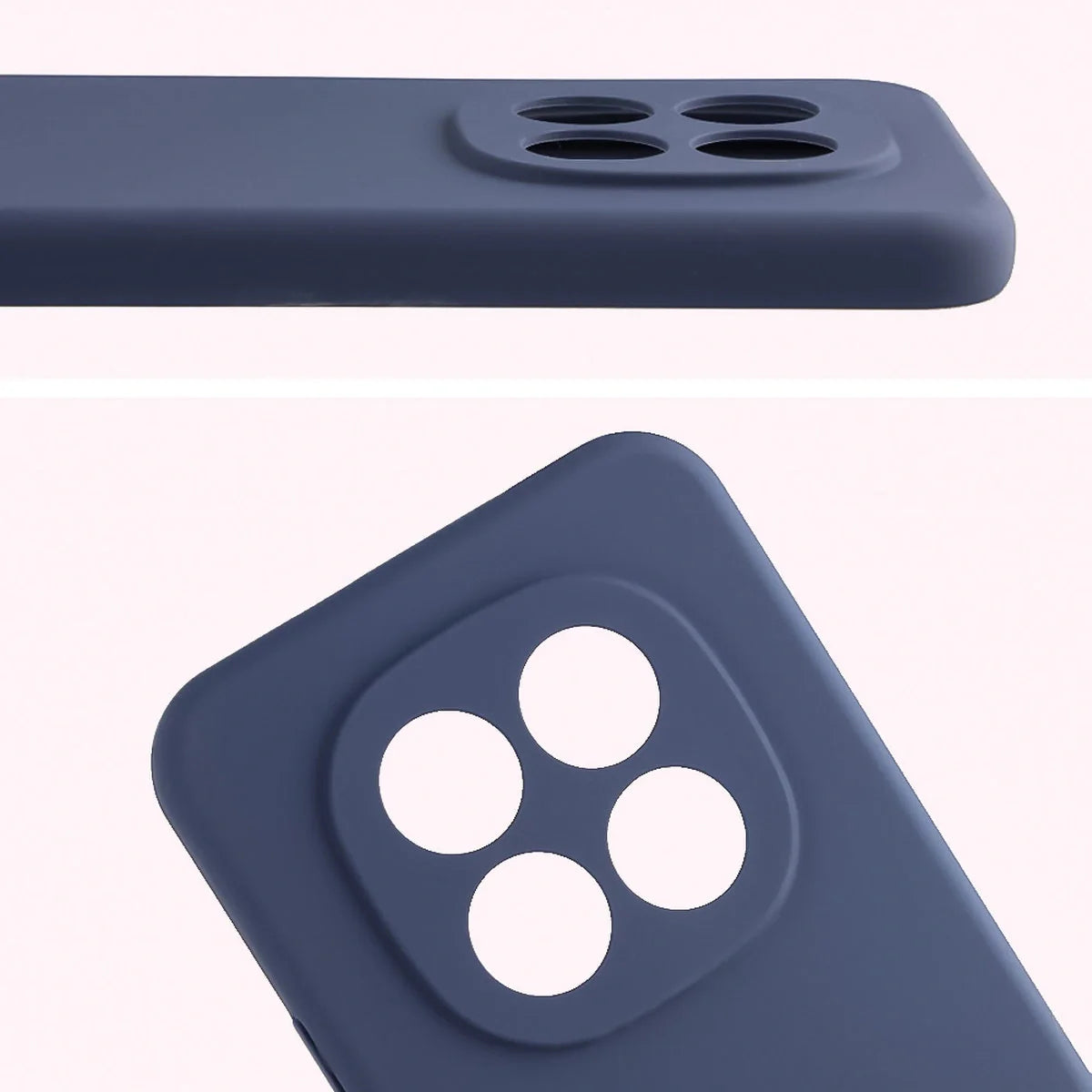 Silikon Handyhülle für Xiaomi Redmi Note 15 Pro Plus 5G / POCO M8 Pro 5G, Bizon Soft Case, Dunkelblau
