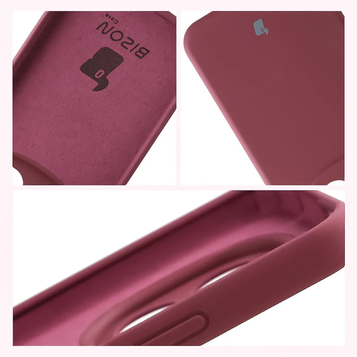 Silikon Handyhülle für Xiaomi Redmi Note 15 Pro Plus 5G / POCO M8 Pro 5G, Bizon Soft Case, Pflaumenfarbe