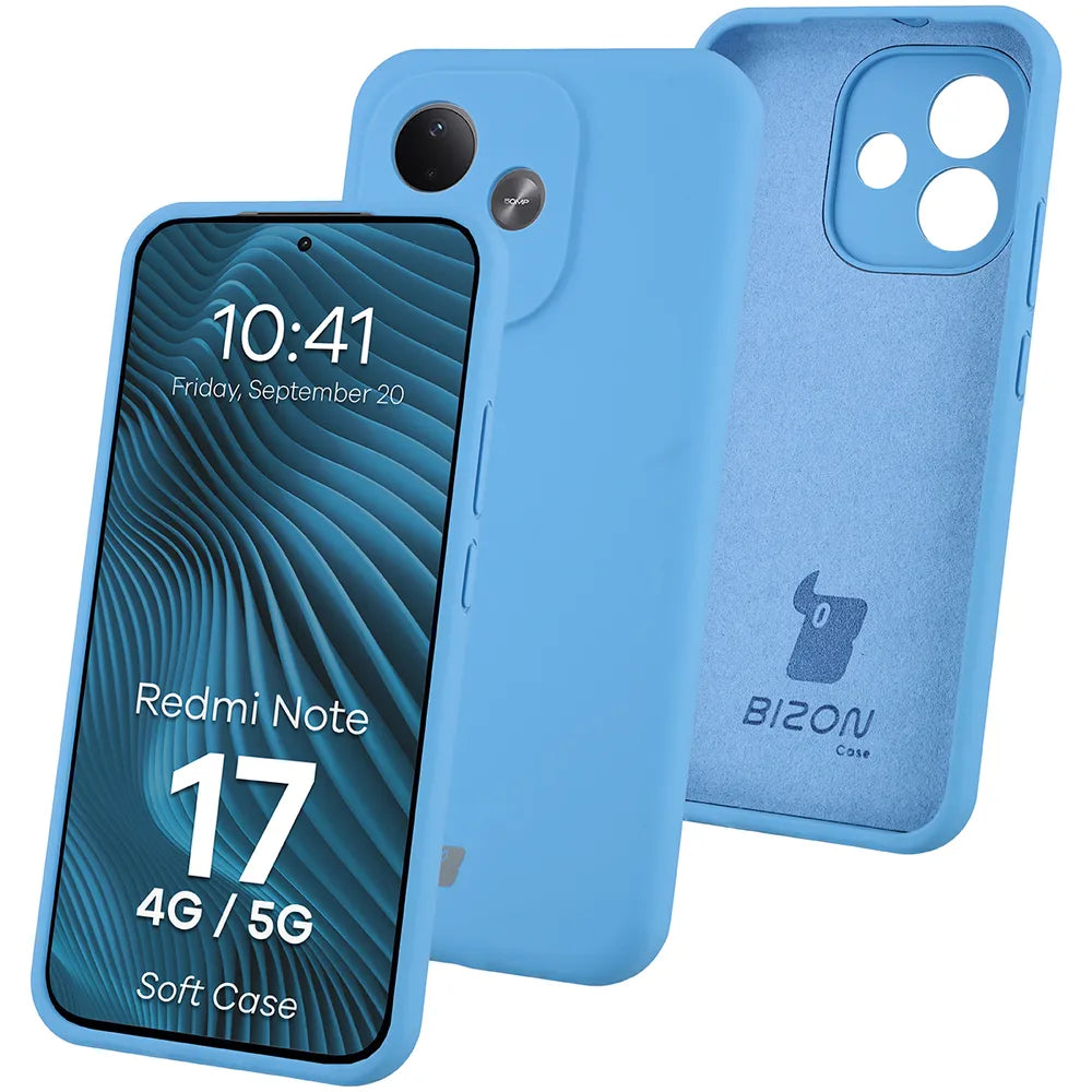 Silikon Handyhülle für Xiaomi Redmi Note 17 4G/5G, Bizon Soft Case, Blau (1/7)