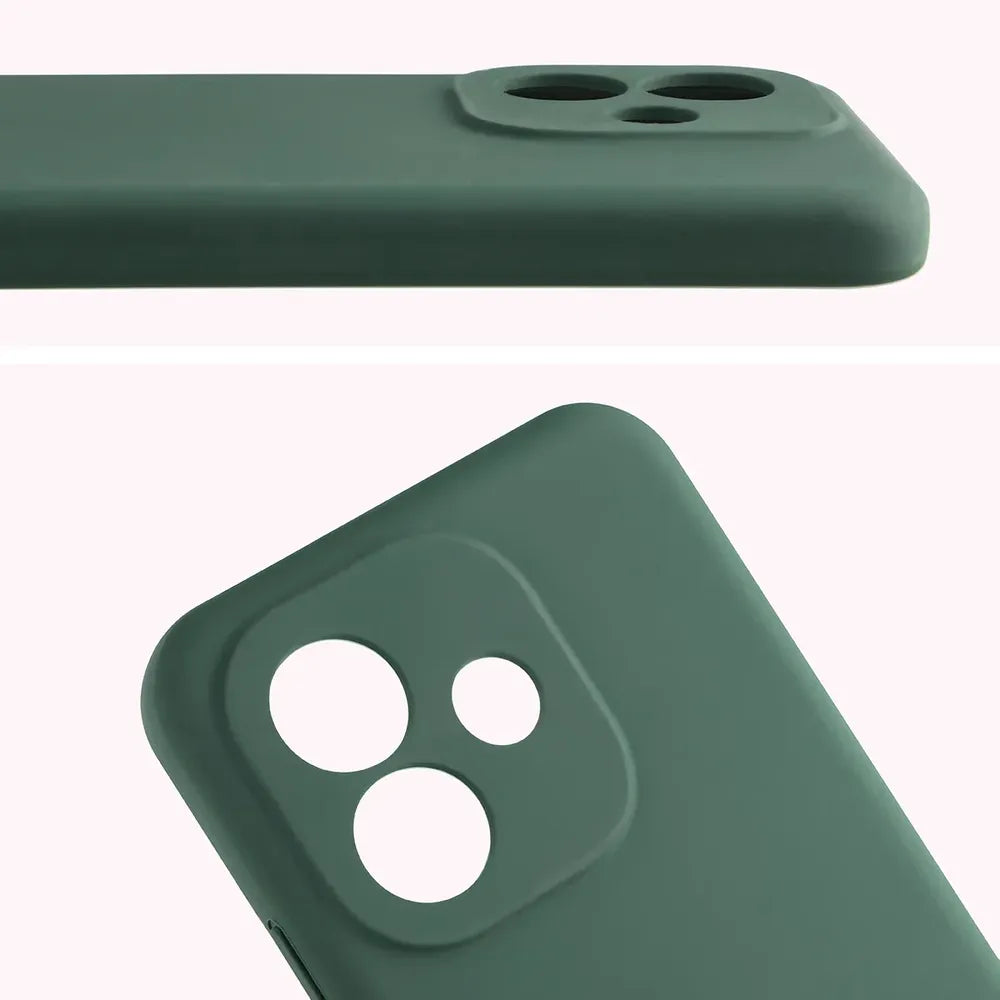 Silikon Handyhülle für Xiaomi Redmi Note 17 4G/5G, Bizon Soft Case, Dunkelgrün (5/7)