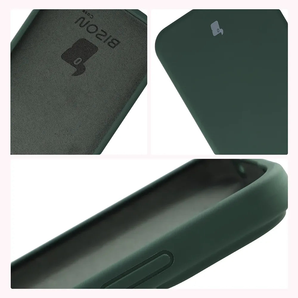 Silikon Handyhülle für Xiaomi Redmi Note 17 Pro 5G, Bizon Soft Case, Dunkelgrün (6/7)