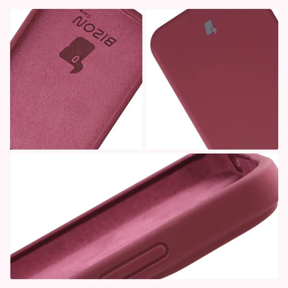 Silikon Handyhülle für Xiaomi Redmi Note 17 Pro 5G, Bizon Soft Case, Pflaumenfarbe (6/7)