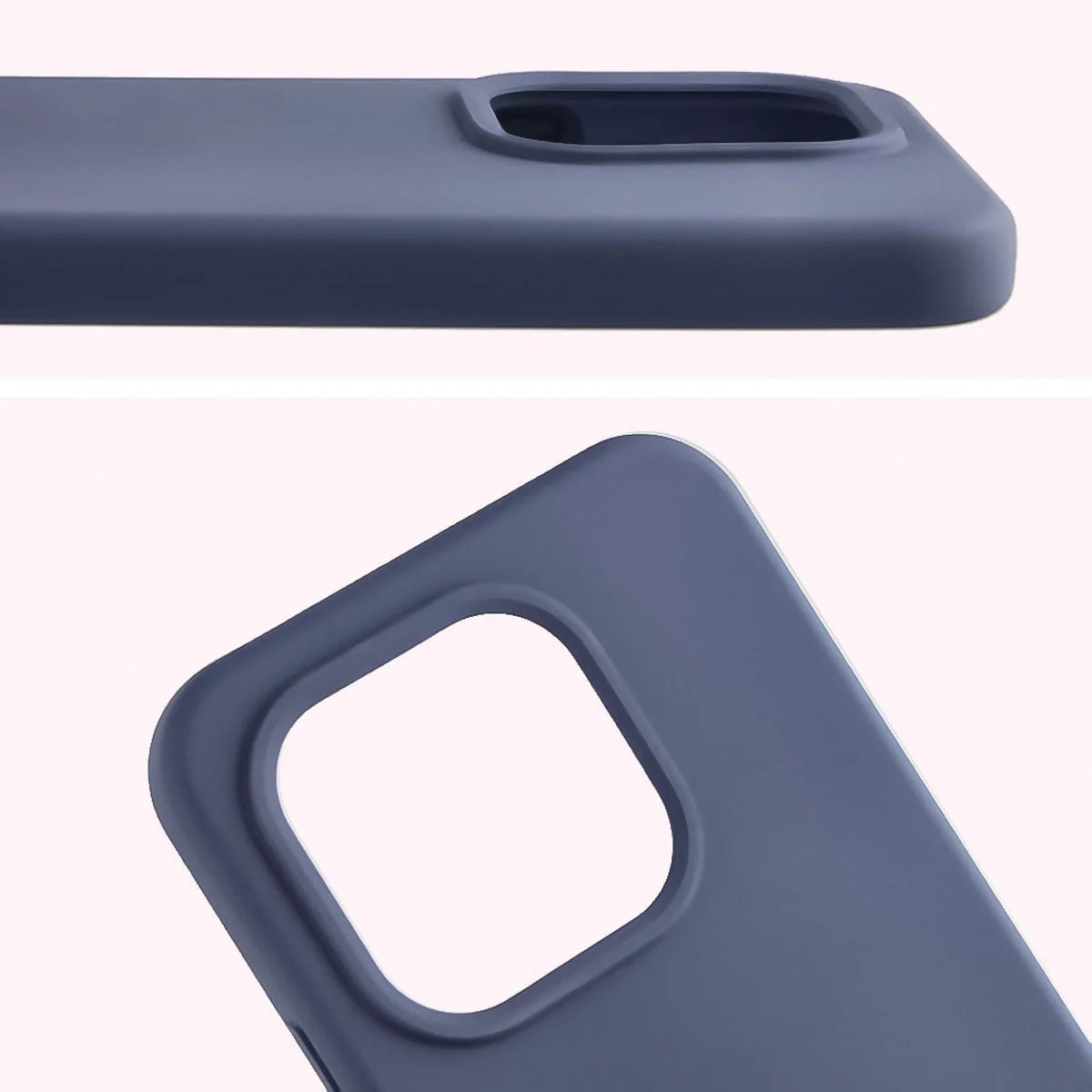 Silikon Handyhülle für Xiaomi 15T, Bizon Soft Case, Dunkelblau